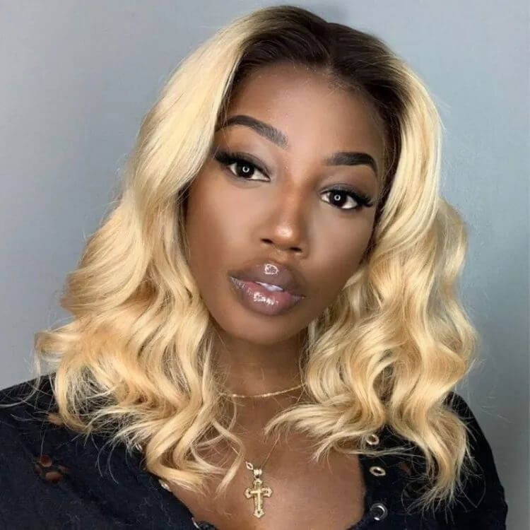 ombre blonde bob wigs