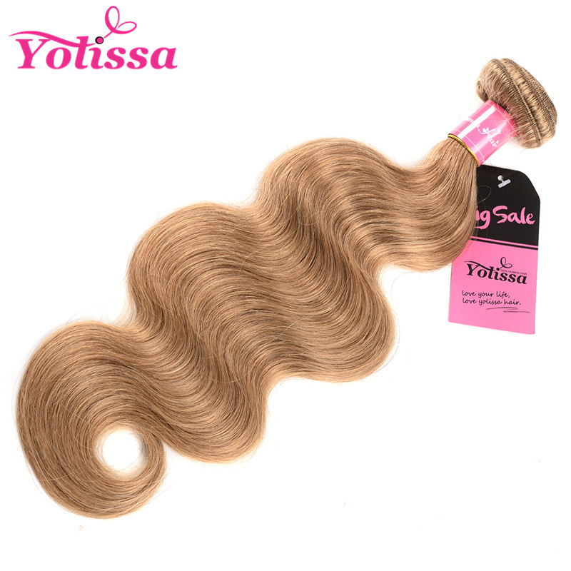 1 Piece Honey Blonde Bundle Body Wave Brazilian Weave