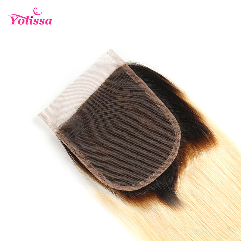 1b-613 Closure Medium Brown Lace Color