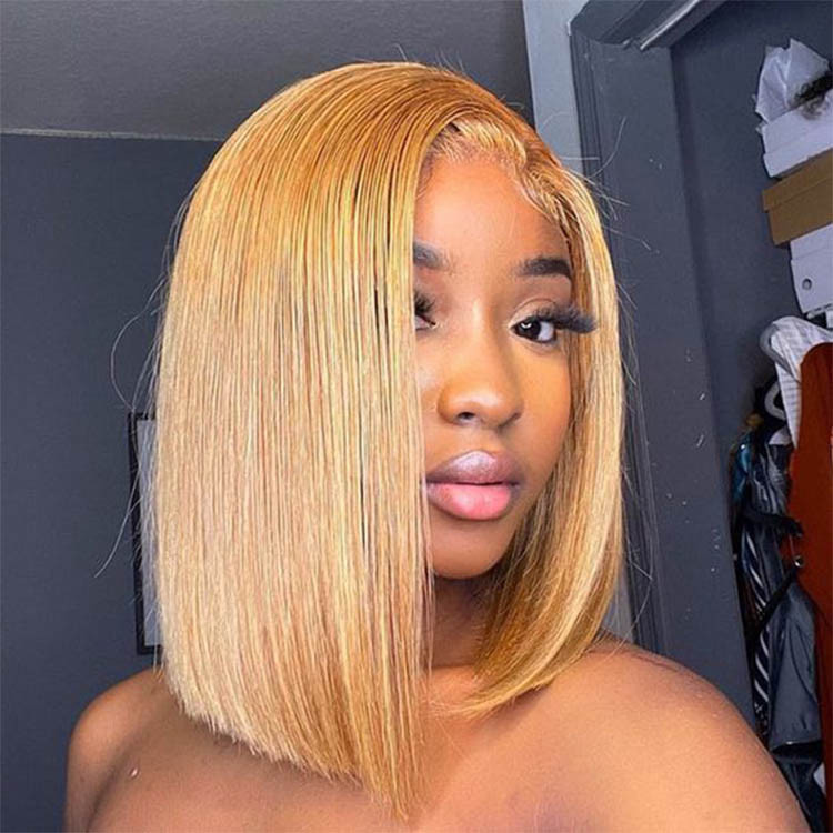 honey blonde bob wigs