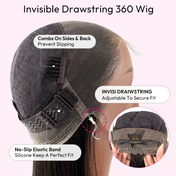 360 invisible wig