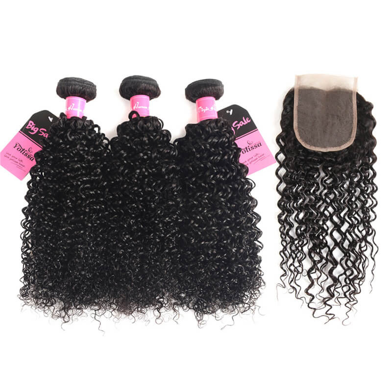 curly bundles with closure