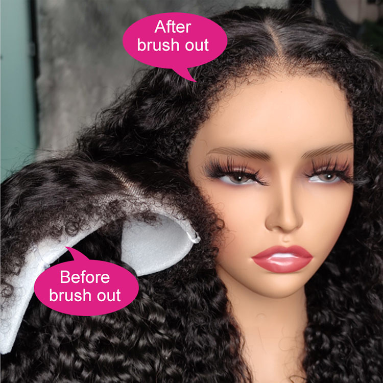 deep wave lace front wigs with curly edges