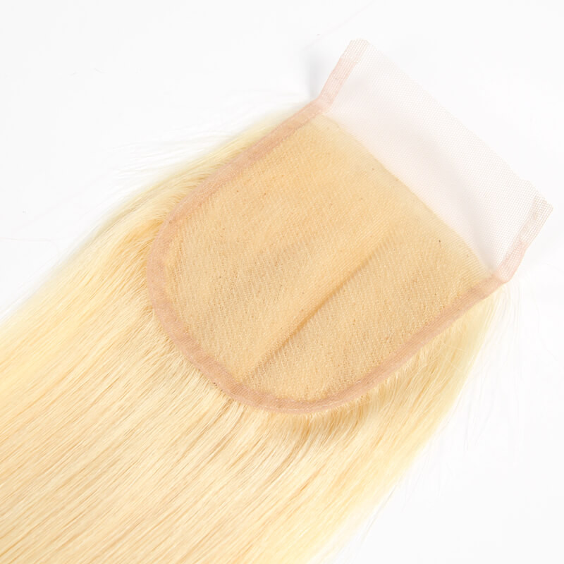 platinum blonde hair 613 lace closure
