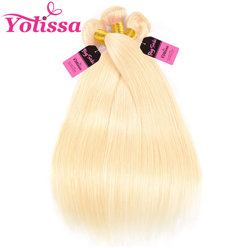 613 soft sillky straight platinum blonde hair