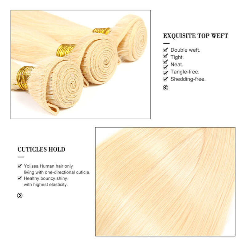 machine double weft blonde hair