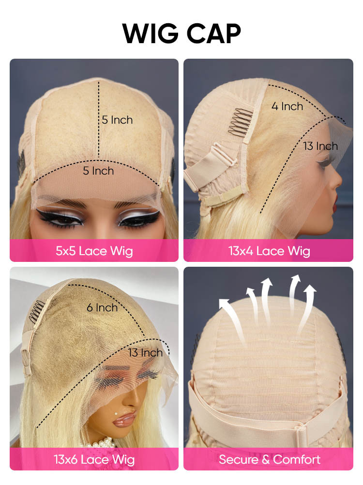 613 blonde wig cap