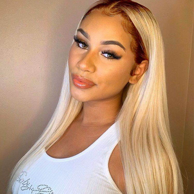 blonde ombre straight wigs