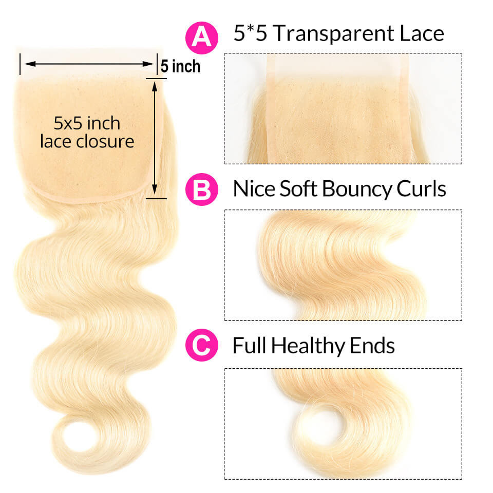 body wave lace closure 5*5
