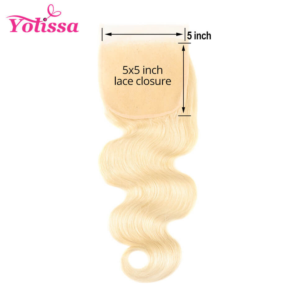 613 blonde hair lace closure