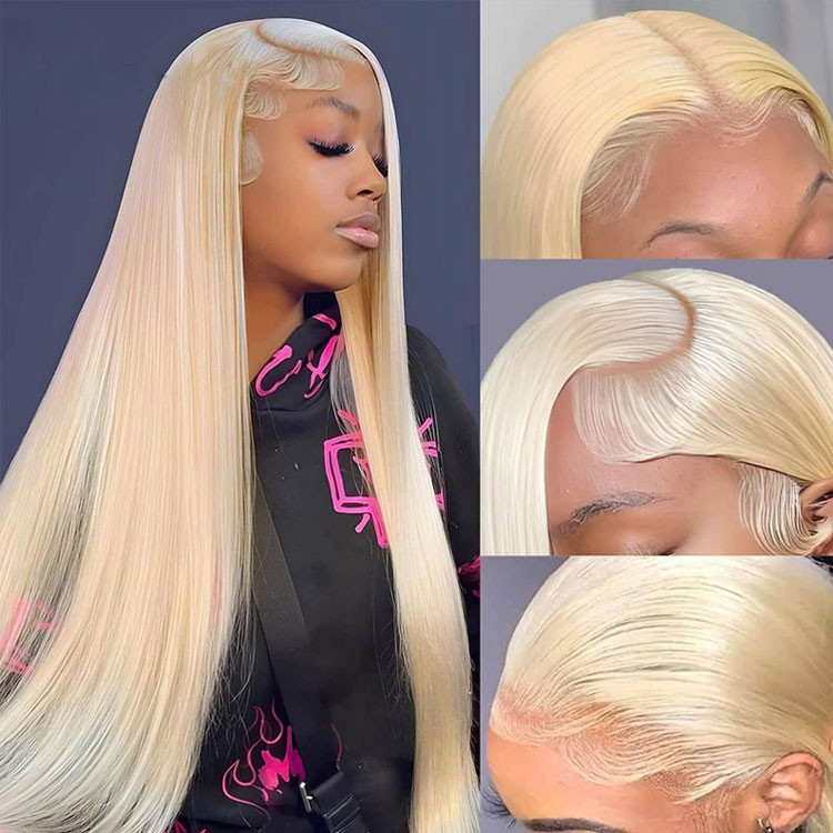 straight blonde wig