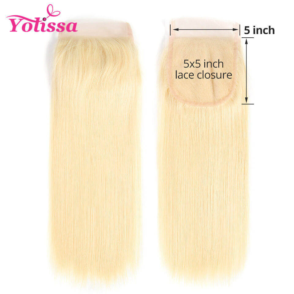 613 blonde hair lace closure
