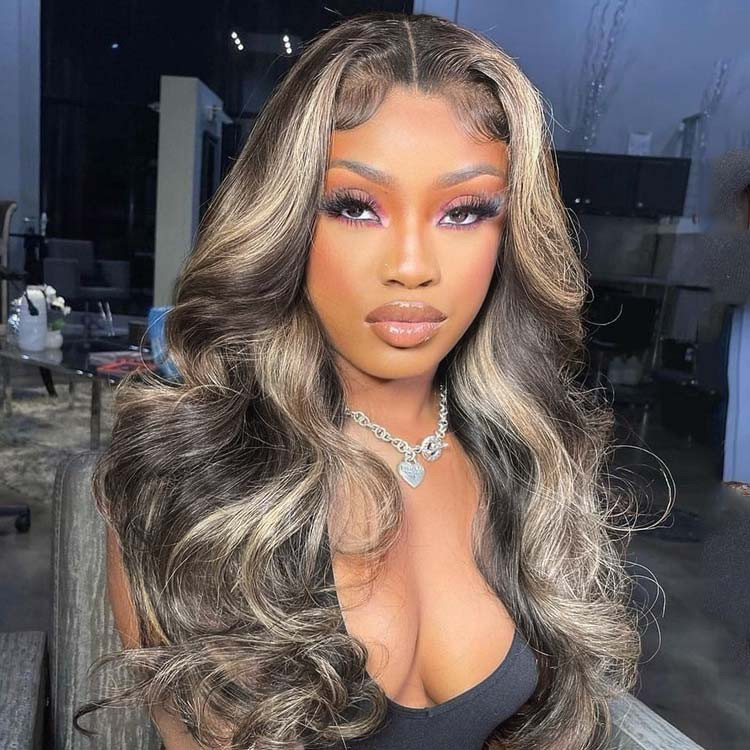 black and blonde wigs