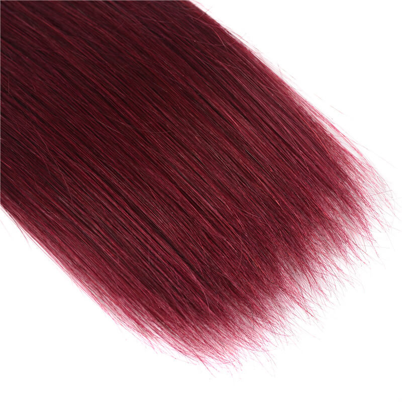 wine red straight 3 bundles