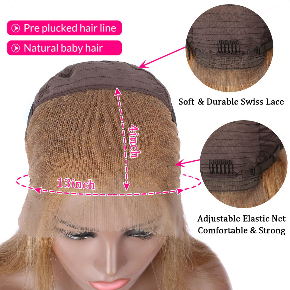 honey blonde lace front wigs