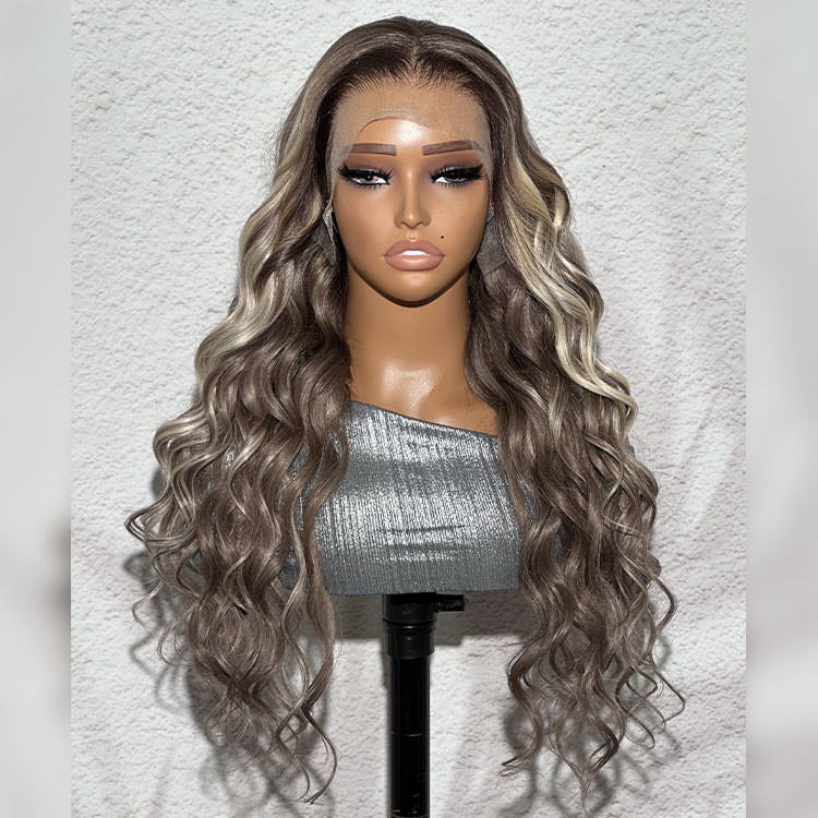 ash blonde balayage wig