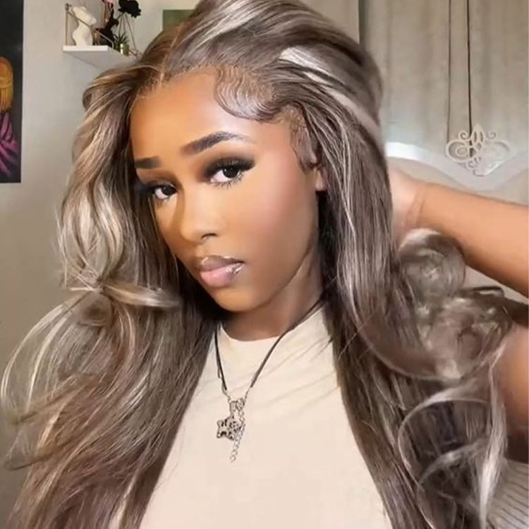 ash blonde balayage wig