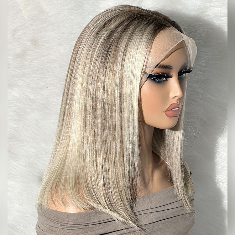 short ash blonde ombre hair