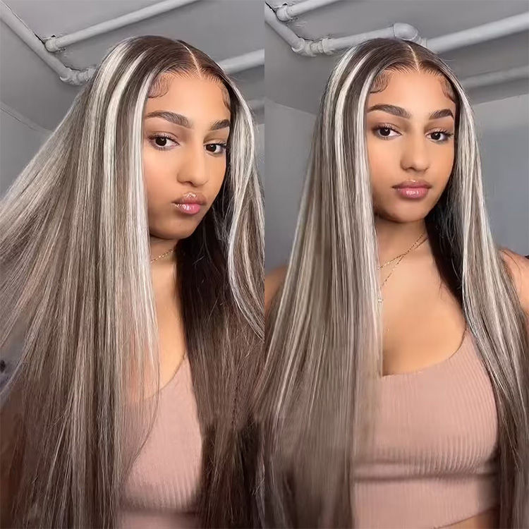 ash blonde hair with highlights