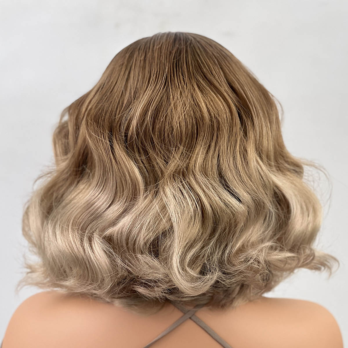 ash blonde brown hair wigs