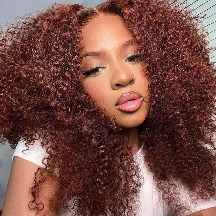 auburn red color wig
