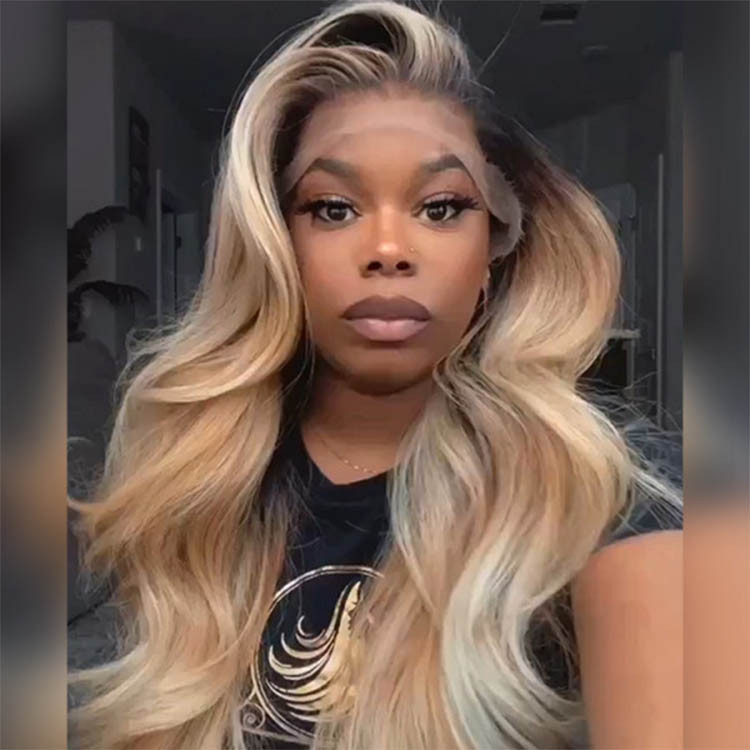 balayage blonde ombre
