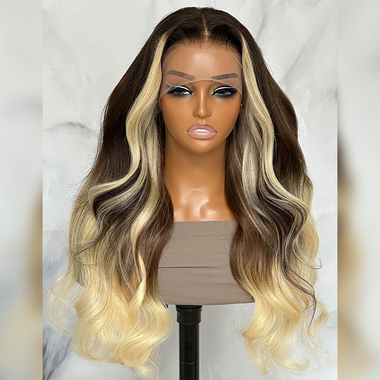 black and blonde hair