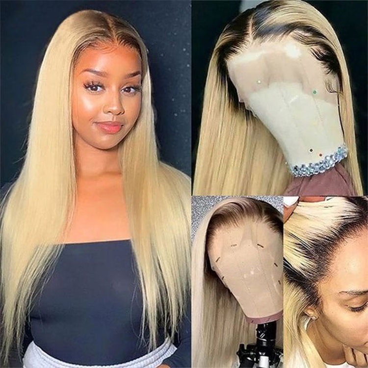 black and blonde ombre