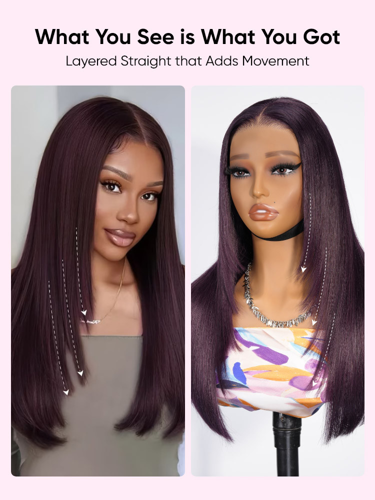 plum color hair