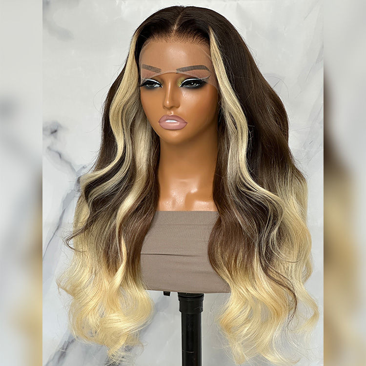 blonde balayage on black hair
