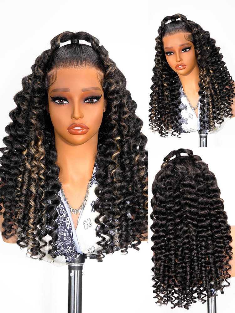 black highlight wig