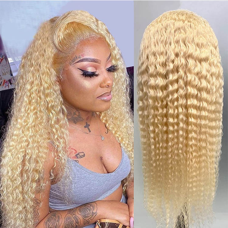 613 deep wave frontal wigs