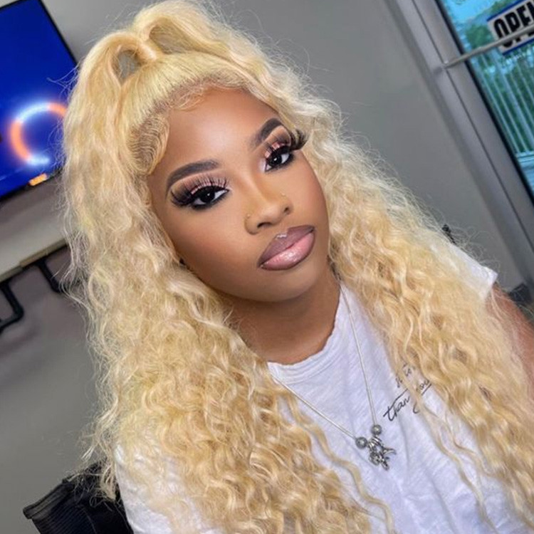 613 blonde deep wave wigs
