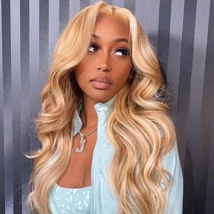 blonde hair with highlights