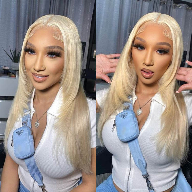 blonde layered wig
