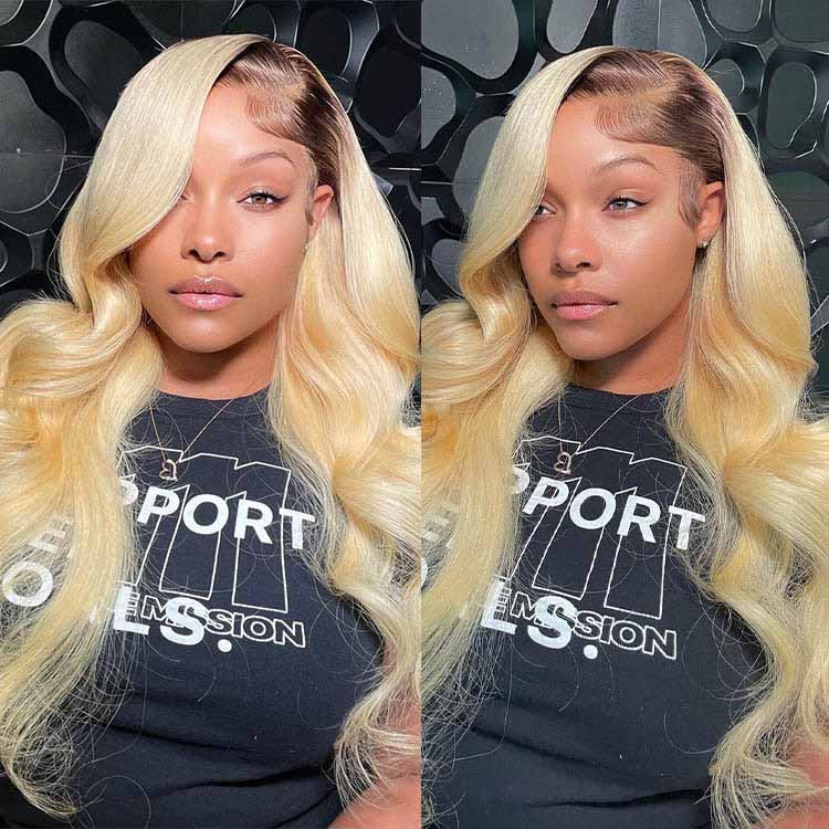 #4/613 straight lace front wigs