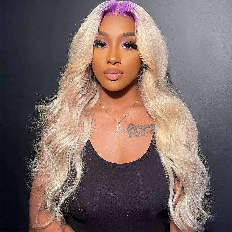 ombre blonde lace front wig