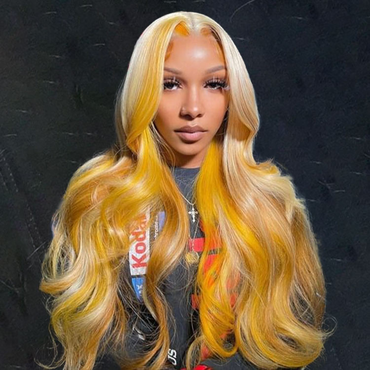 Blonde Wigs With Yellow Highlights