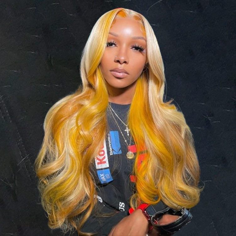 Blonde Wigs With Yellow Highlights