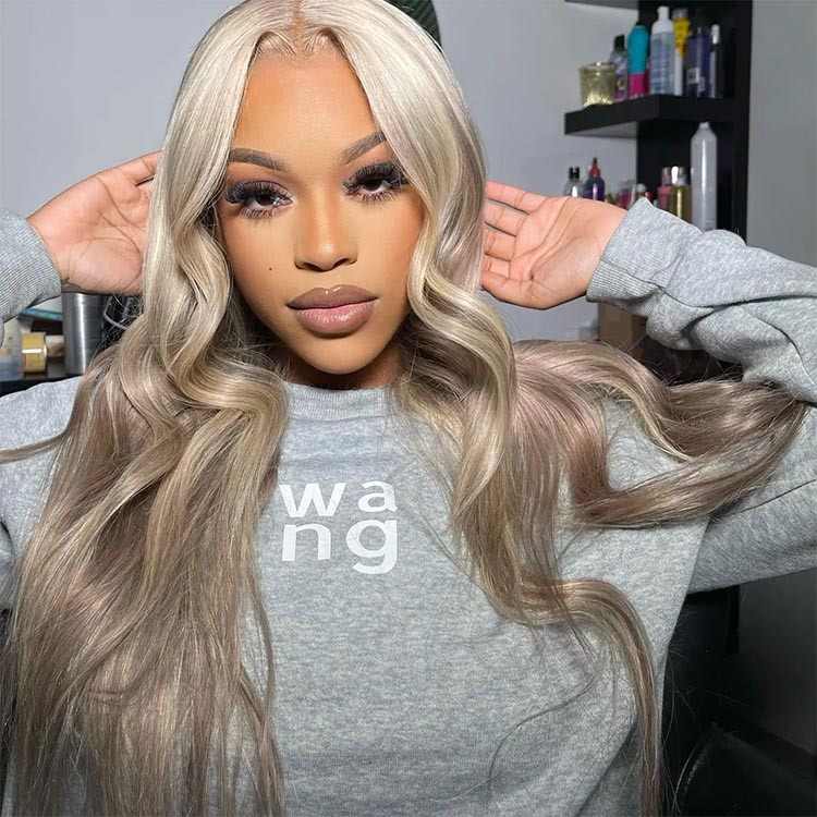 blonde with lowlights
