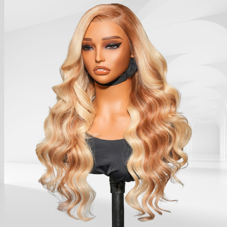 blonde with brown highlights wig