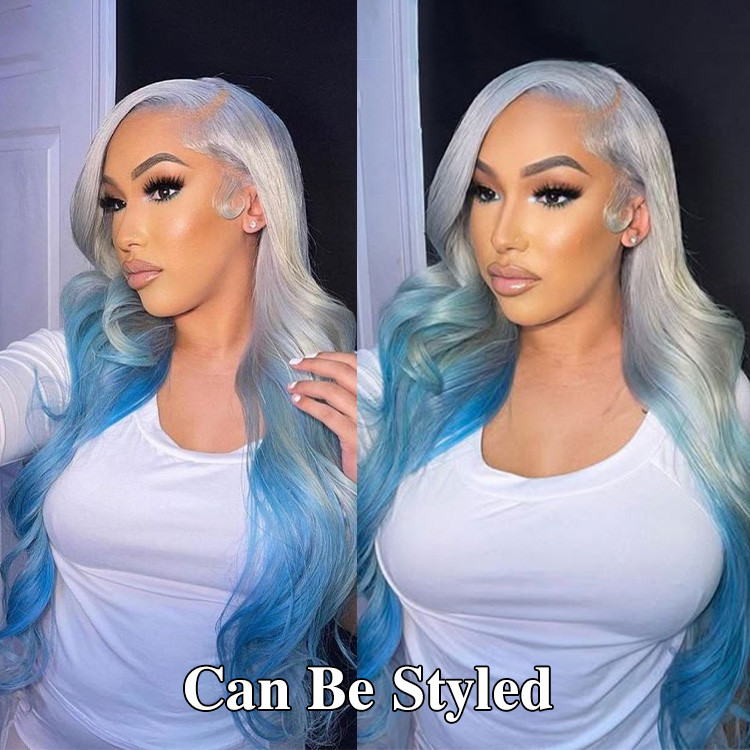 blue ombre hair