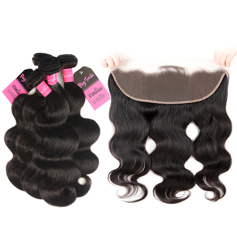 Body Wave Bundles With Frontal