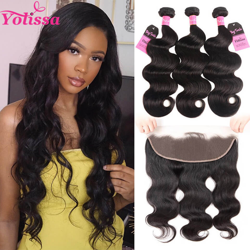Body Wave 3 Bundles With Frontal