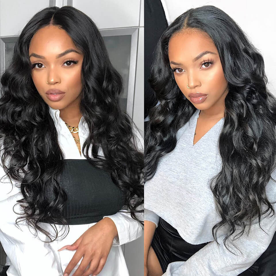 body wave 4*4 lace closure wigs