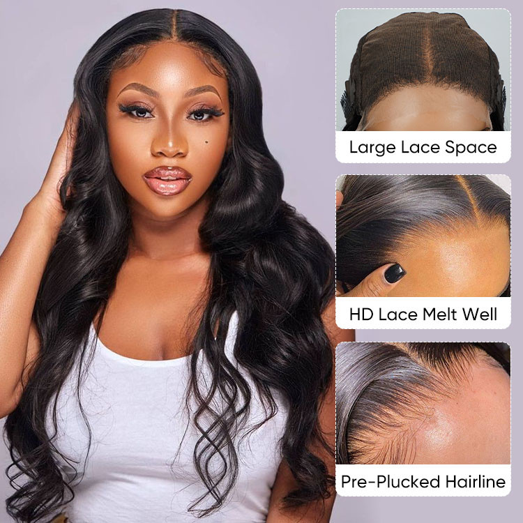 body wave lace closure wigs