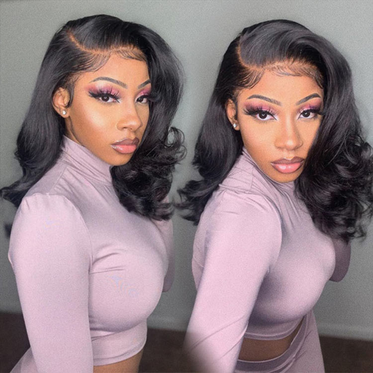 short body wave lace front wigs
