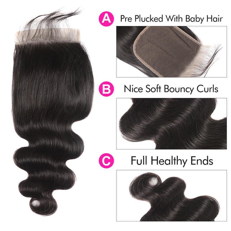 body wave lace closure 5*5