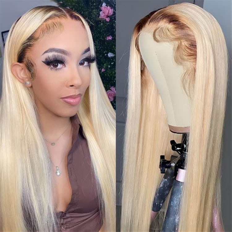 4/613 ombre blonde hair lace front wigs