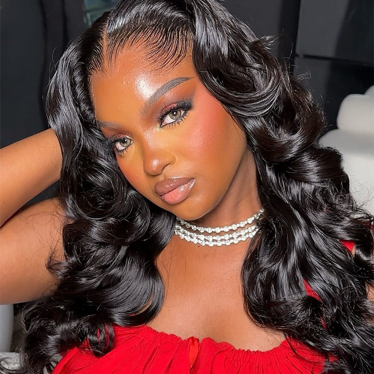 body Wave Widows Peak Hairline Wig